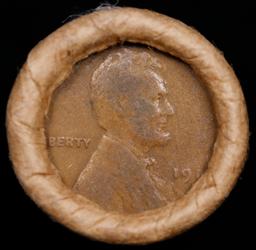 Lincoln Wheat Cent 1c Mixed Roll Orig Brandt McDonalds Wrapper, 1918-d end, Wheat other end