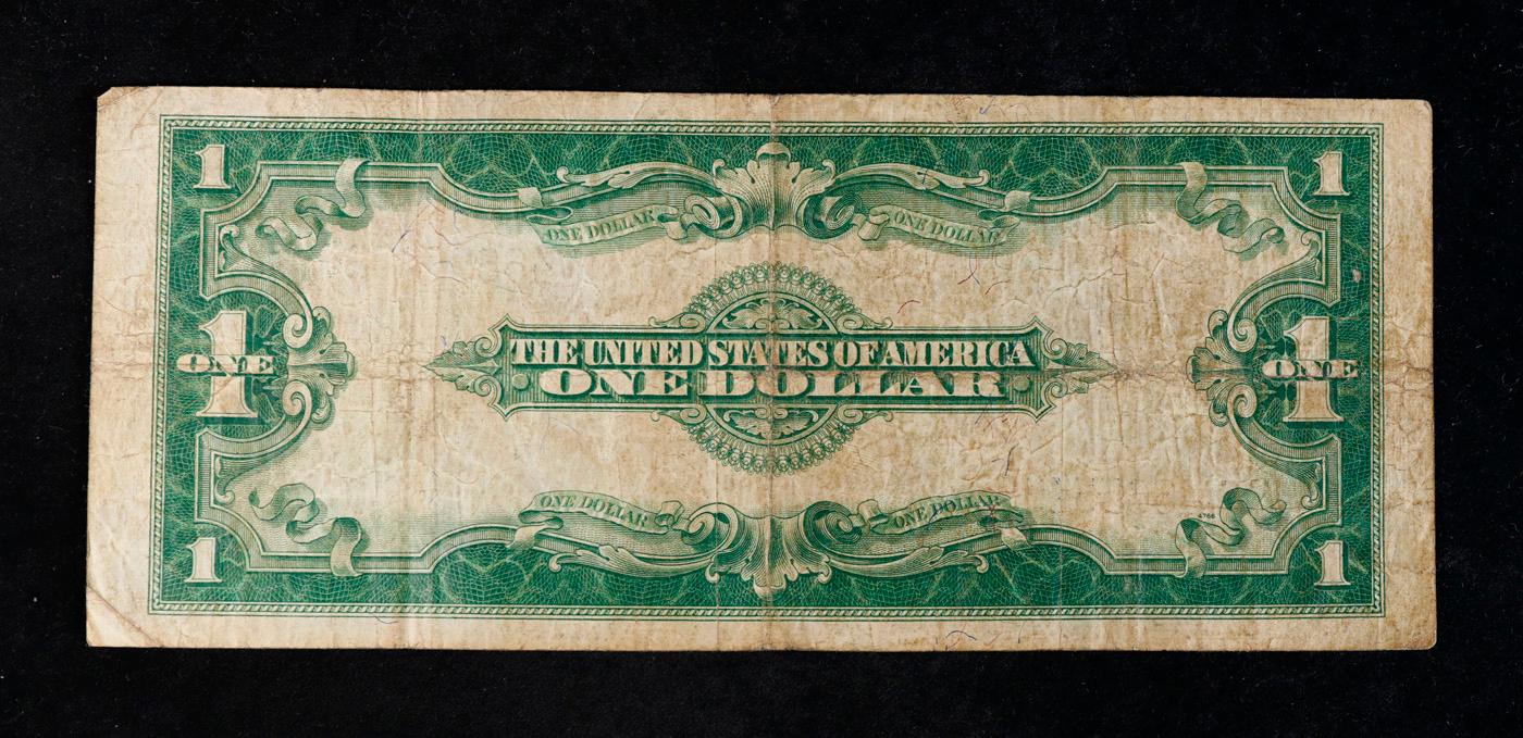 1923 $1 large size Blue Seal Silver Certificate Grades vf+ Signatures Speelman/White