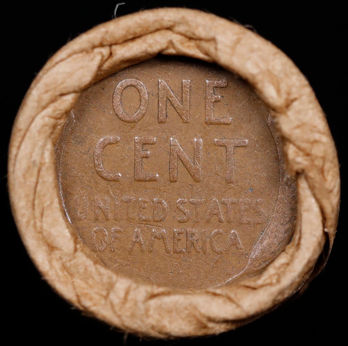 Lincoln Wheat Cent 1c Mixed Roll Orig Brandt McDonalds Wrapper, 1916-d end, Wheat other end