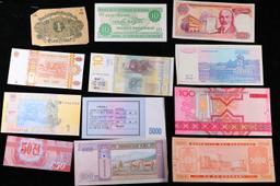 Lot of 25 Different Foreign Notes, A Variety of Countries, Dates, and Denominations!