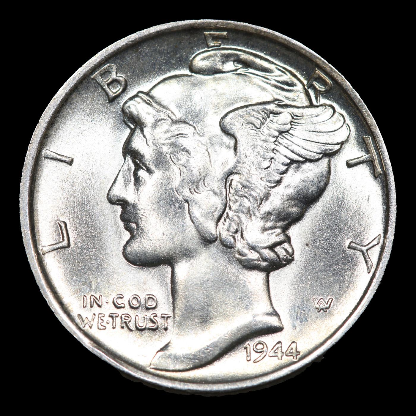 1944-p Mercury Dime 10c Grades GEM++ Unc