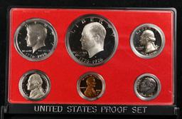 1976 United States Mint Proof Set 6 coins - No Outer Box