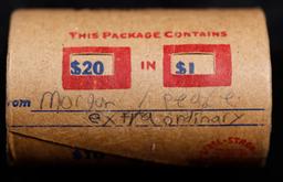 *EXCLUSIVE* x20 Morgan Covered End Roll! Marked "Morgan/Peace Extraordinary"! - Huge Vault Hoard  (F