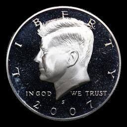 Proof 2007-s Silver Kennedy Half Dollar 50c Graded pr69+ dcam BY SEGS