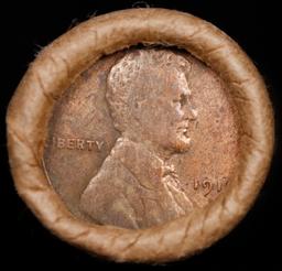 Lincoln Wheat Cent 1c Mixed Roll Orig Brandt McDonalds Wrapper, 1916-s end, Wheat other end