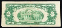 1928D $2 Red Seal United States Note Grades vf++