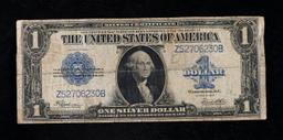 1923 $1 large size Blue Seal Silver Certificate Grades vf+ Signatures Speelman/White