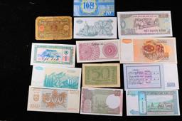 Lot of 25 Different Foreign Notes, A Variety of Countries, Dates, and Denominations!