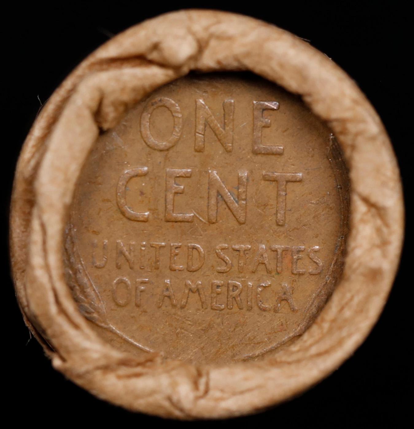 Lincoln Wheat Cent 1c Mixed Roll Orig Brandt McDonalds Wrapper, 1919-d end, Wheat other end