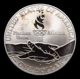 Proof 1995-P Olympics Track & Field Modern Commem Dollar 1 Grades GEM++ Proof Deep Cameo