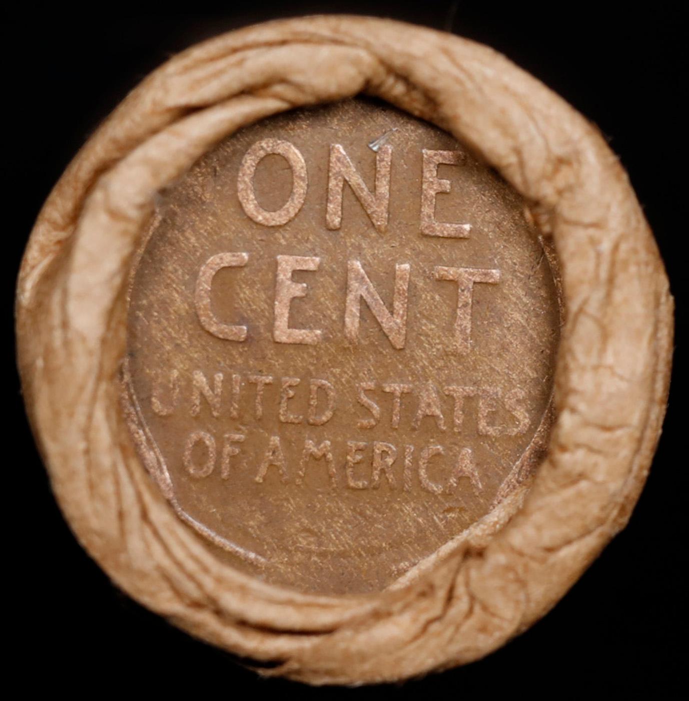 Lincoln Wheat Cent 1c Mixed Roll Orig Brandt McDonalds Wrapper, 1917-s end, Wheat other end