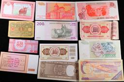 Lot of 25 Different Foreign Notes, A Variety of Countries, Dates, and Denominations!