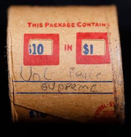 Must See! Covered End Roll! Marked "Unc Peace Supreme"! X10 Coins Inside! (FC)