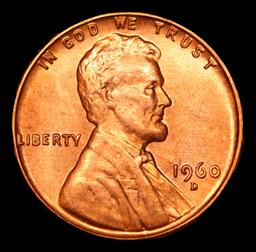 1960-d Sm Date Lincoln Cent 1c Grades Choice Unc RD