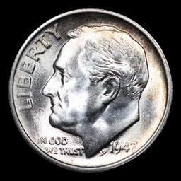 1947-s Roosevelt Dime Near TOP POP! 10c Graded ms67+ By SEGS