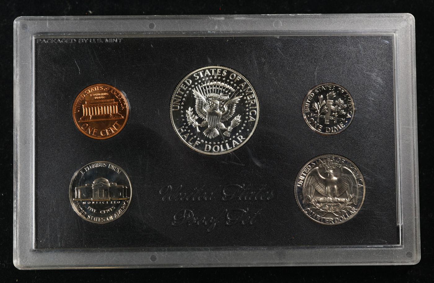 1968 United States Mint Proof Set 5 Coins - No Outer Box