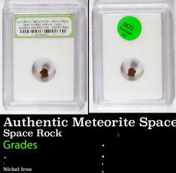 Authentic Meteorite Space Rock North West Africa, Sahara Desert Find Graded By INB