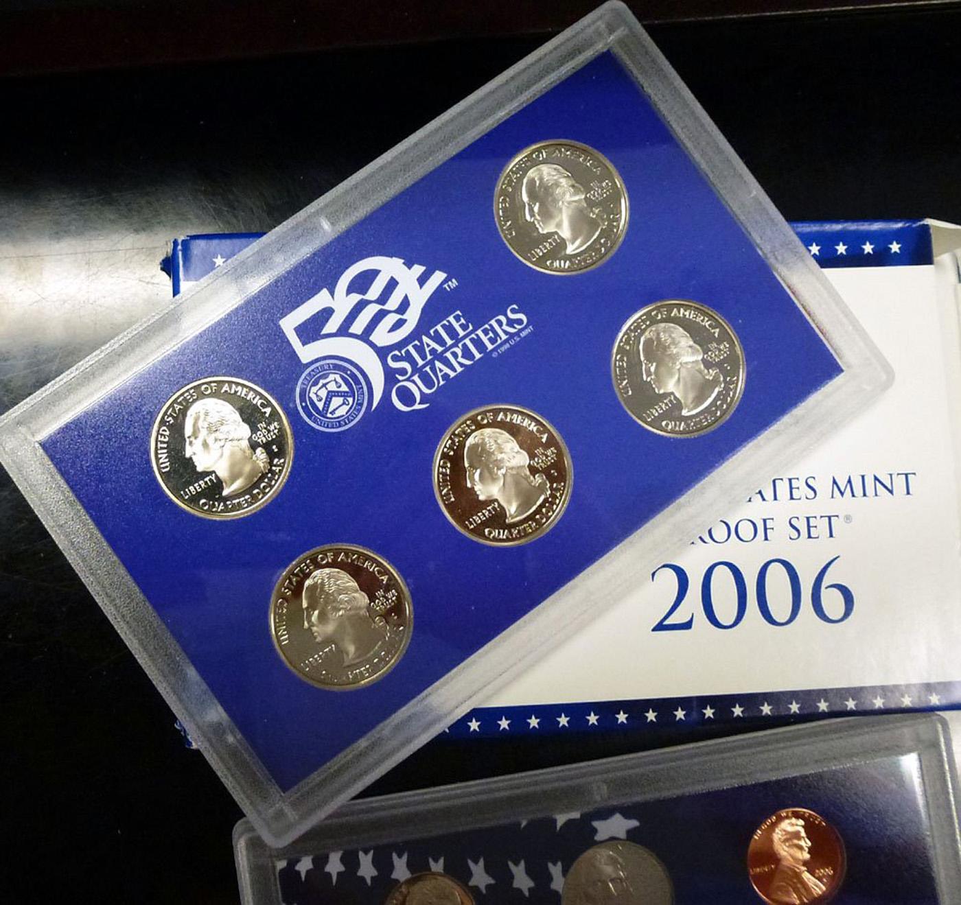 2006 United States Mint Proof Set, 10 Coins Inside!