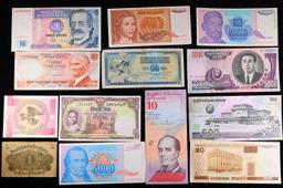 Lot of 25 Foreign Currency Notes - Variety of Countries, Years, Denominations!