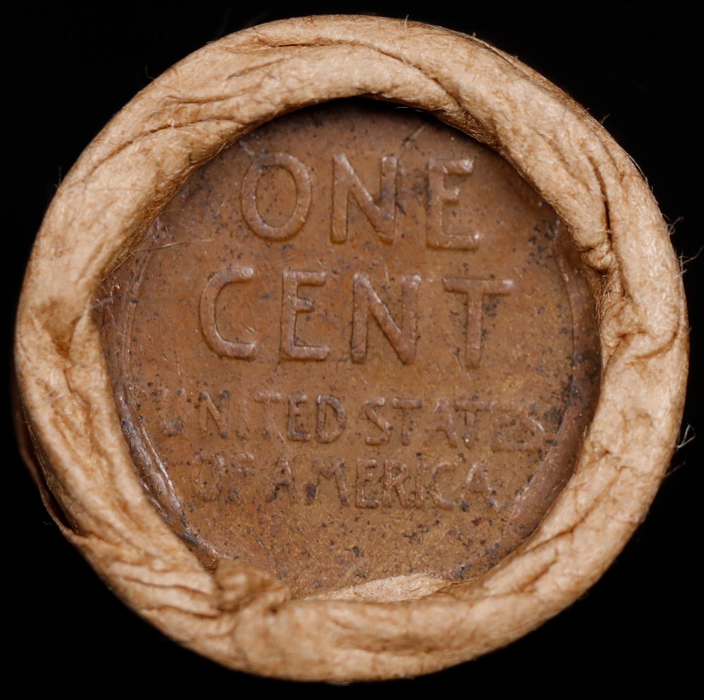 Lincoln Wheat Cent 1c Mixed Roll Orig Brandt McDonalds Wrapper, 1919-d end, Wheat other end