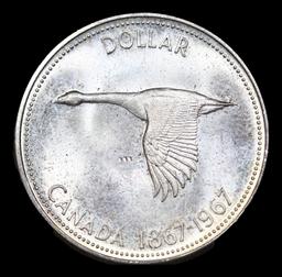 1967 Canada Dollar 1 Grades Choice Unc