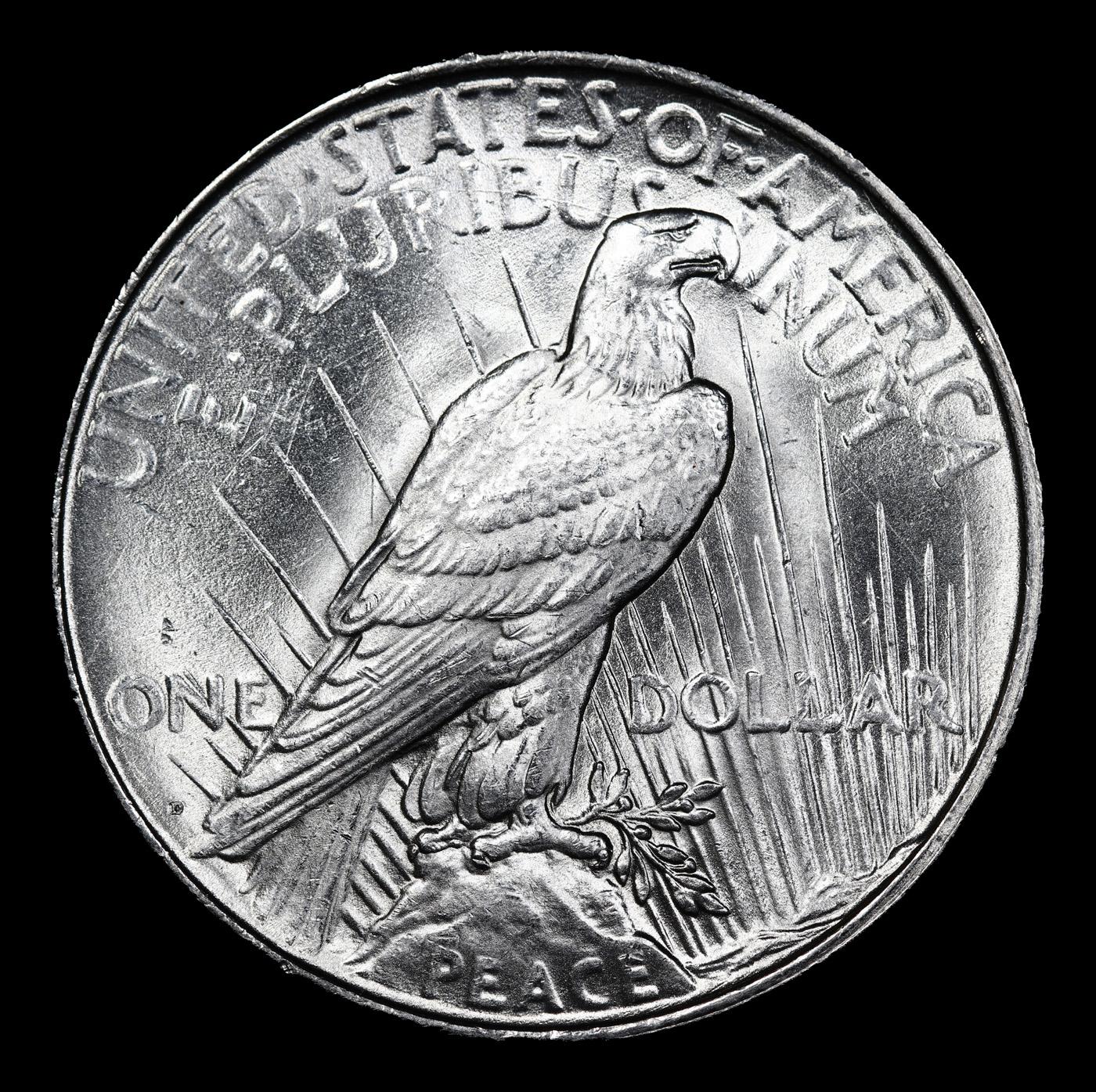 ***Auction Highlight*** 1923-d Peace Dollar $1 Graded GEM+ Unc BY USCG (fc)