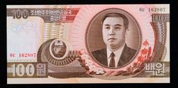 1992 Upper Korea 100 Won Banknote P#?43 Grades Gem+ CU