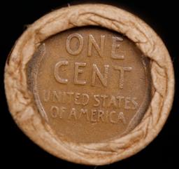 Lincoln Wheat Cent 1c Mixed Roll Orig Brandt McDonalds Wrapper, 1919-d end, Wheat other end