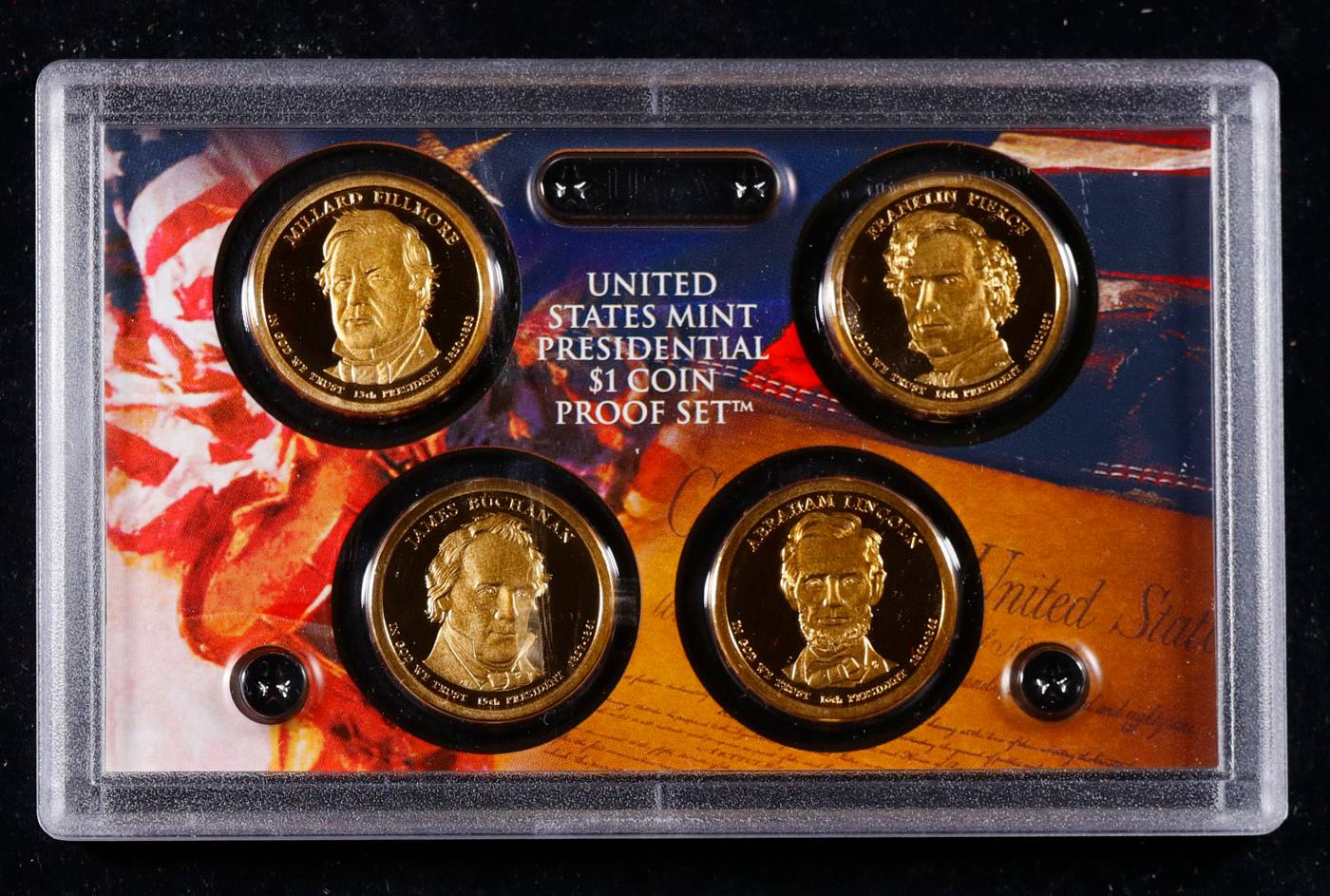 2010 US Mint Presidential $1 Coin Proof Set No Outer Box