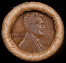 Lincoln Wheat Cent 1c Mixed Roll Orig Brandt McDonalds Wrapper, 1919-d end, Wheat other end