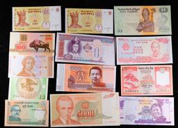 Lot of 25 Foreign Currency Notes - Variety of Countries, Years, Denominations!