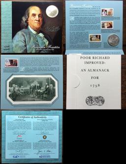 2006 Sealed Ben Franklin Coin & Chronicles Set