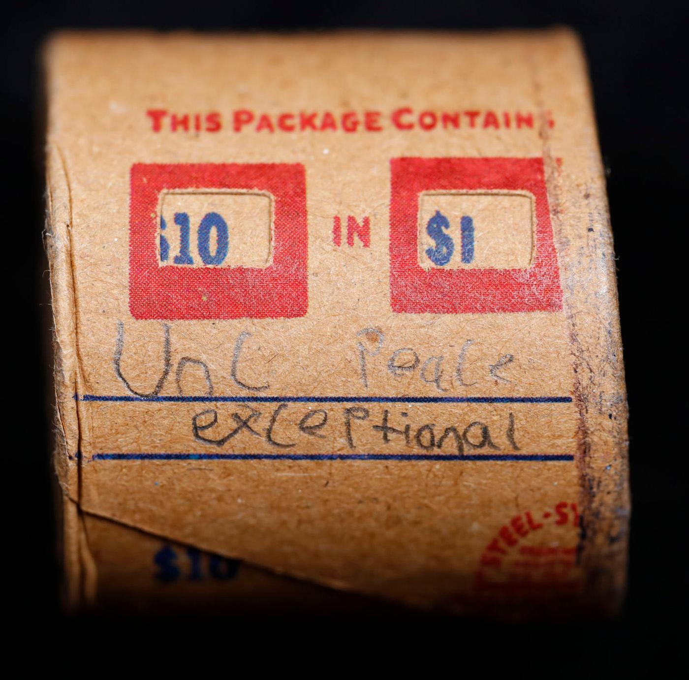 *EXCLUSIVE* Hand Marked "Unc Peace Exceptional," x10 coin Covered End Roll! - Huge Vault Hoard  (FC)