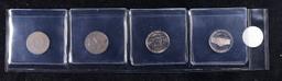 GReat Page of 4 US Nickels Buffalo, Jeferson, Liberty "V", & Jefferson Proof