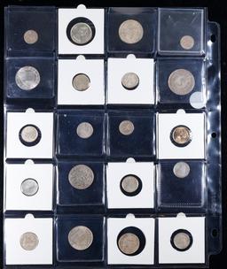 20 Great Coins of the World, hand selected, many trend high, every lot guaranteed to contain Silver.