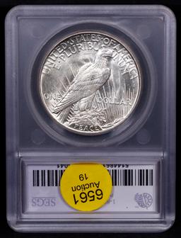 ***Auction Highlight*** 1921-p Peace Dollar $1 Graded ms64 BY SEGS (fc)