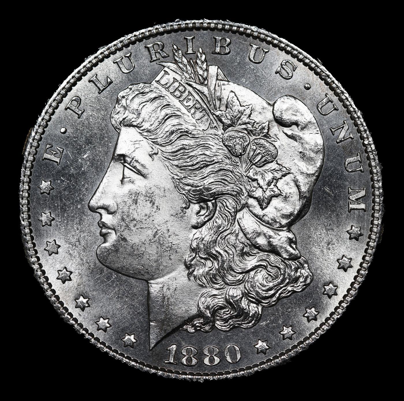 1880-s Morgan Dollar $1 Grades GEM+ PL