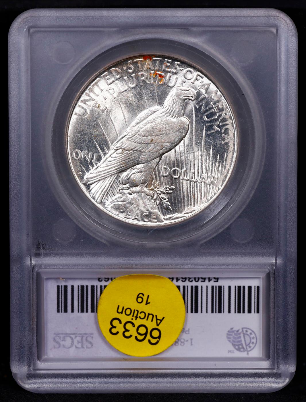 ***Auction Highlight*** 1926-d Peace Dollar $1 Graded ms64+ By SEGS (fc)