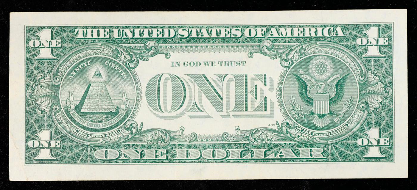 1957B $1 Blue Seal Silver Certificate Grades Choice CU