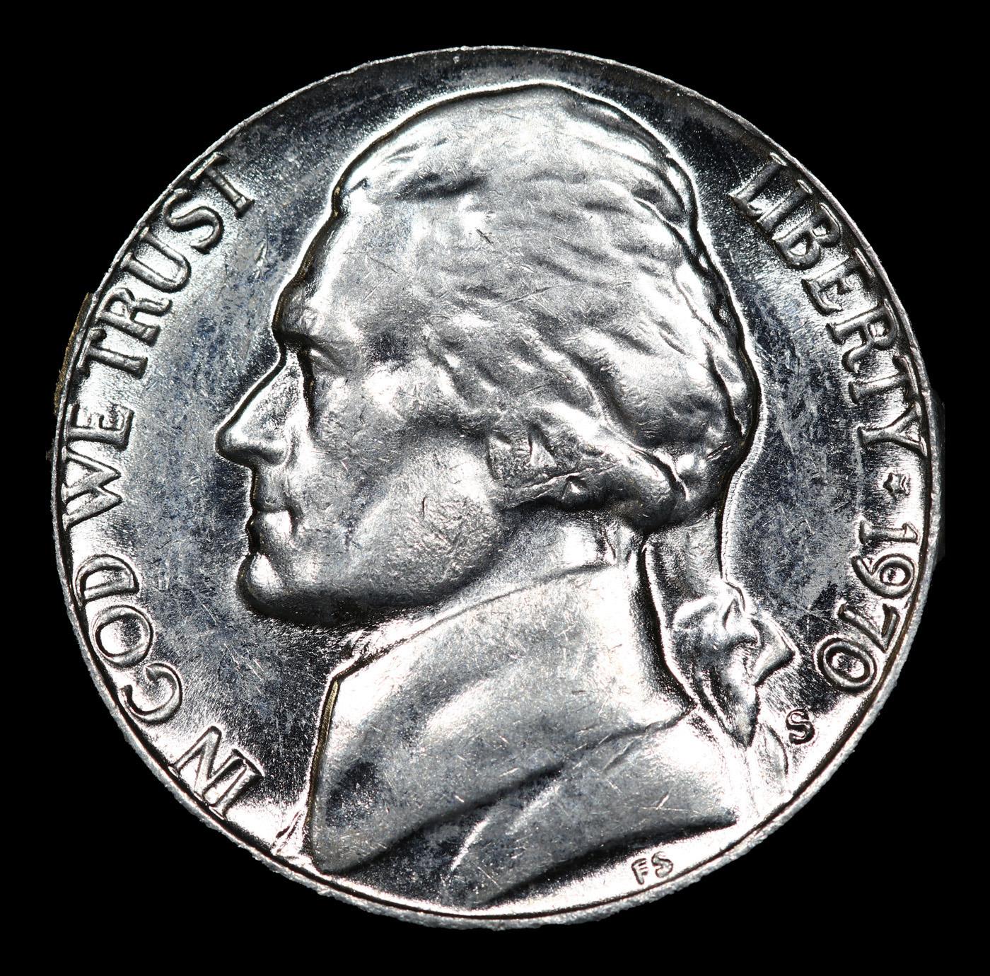 1970-s Jefferson Nickel 5c Grades GEM++ PL