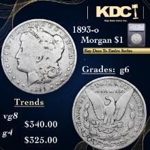 1893-o Morgan Dollar 1 Graded g6 By SEGS