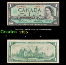1967 Canada Centennial Issue 1 Dollar Banknote P# 84b Grades vf++