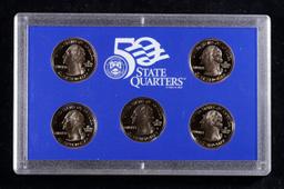 1999 United States Mint Proof Quarters 5 pc set No Outer Box