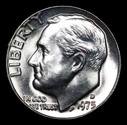 1975-d Roosevelt Dime 10c Grades Gem++ Unc