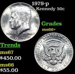 1979-p Kennedy Half Dollar 50c Grades GEM++ Unc