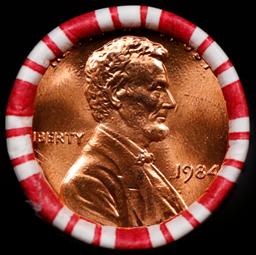 CRAZY Penny Wheel Buy THIS 1984-p solid Red BU Lincoln 1c roll & get 1-10 BU Red rolls FREE WOW