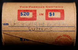 High Value! - Covered End Roll - Marked "Unc Morgan Supreme" - Weight shows x20 Coins (FC)