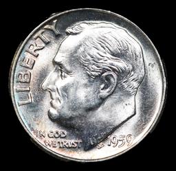 1959-p Roosevelt Dime 10c Grades GEM++ Unc