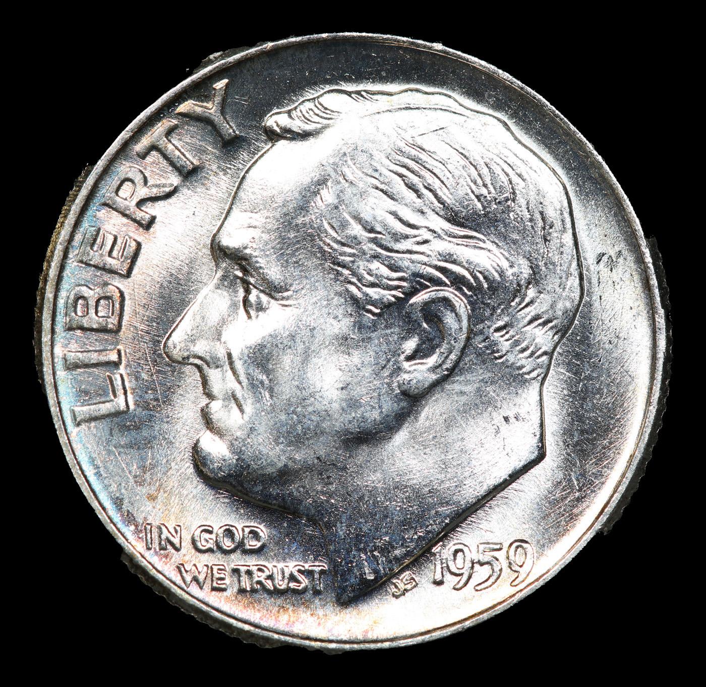 1959-p Roosevelt Dime 10c Grades GEM++ Unc