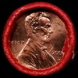 CRAZY Penny Wheel Buy THIS 2001-d solid Red BU Lincoln 1c roll & get 1-10 BU Red rolls FREE WOW